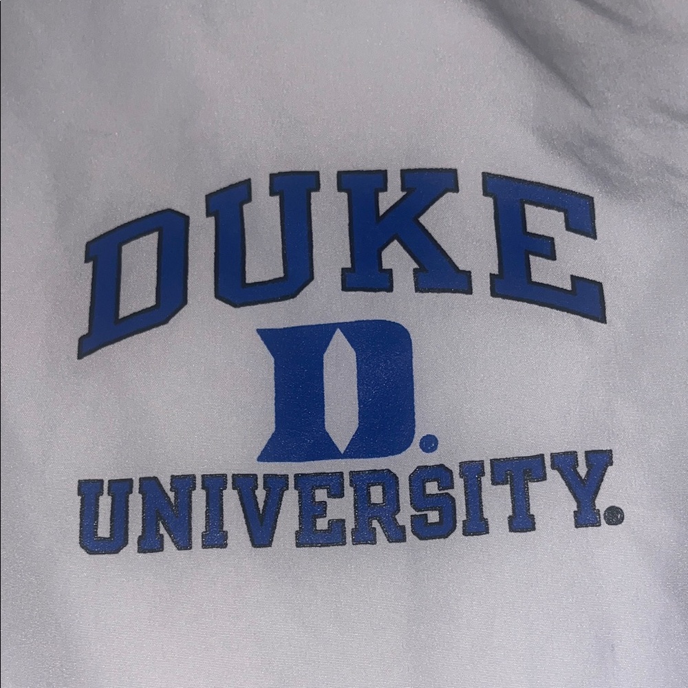 Champion White Jacket with Blue Logo No Stains! - Picture 2 of 6